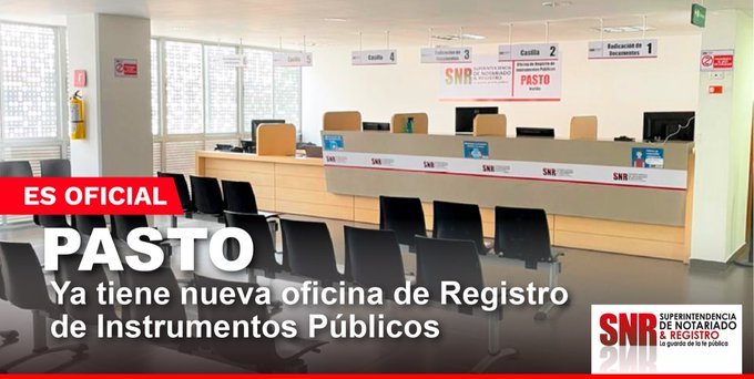 Abrieron Oficina de Registro de Instrumentos Públicos de Pasto | Noticias de Buenaventura, Colombia y el Mundo