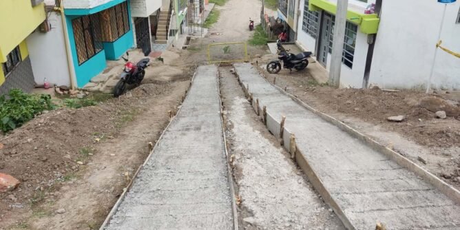 Construyeron placa huella en el barrio Campo Alegre, Sandoná | Noticias de Buenaventura, Colombia y el Mundo