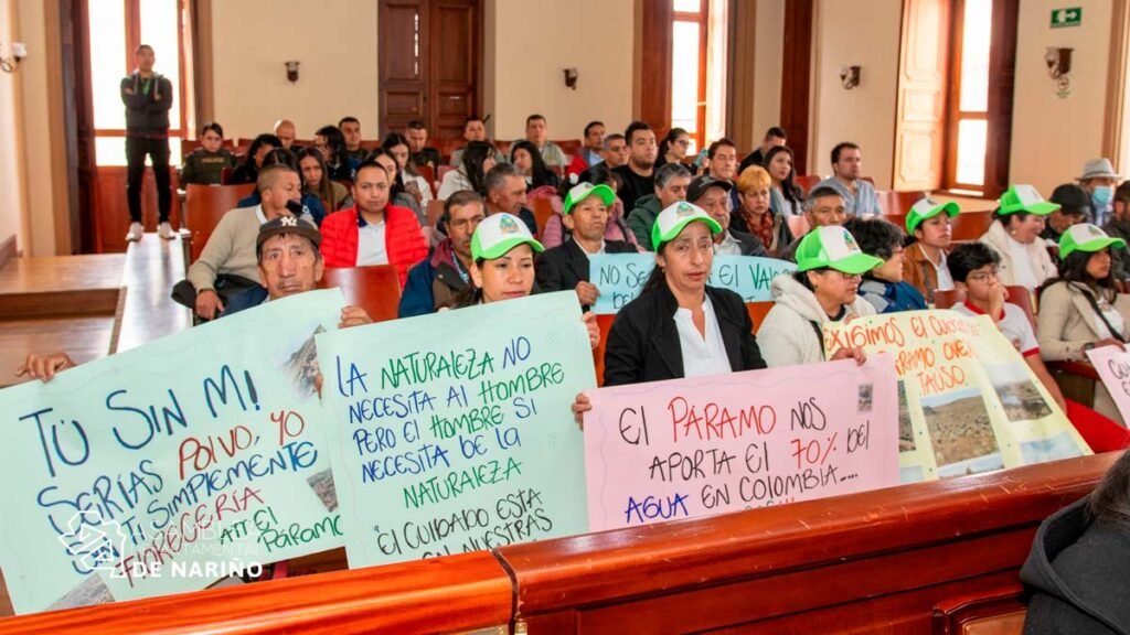 Comunidad presente en el debate de incendios forestales en la Asamblea de Nariño