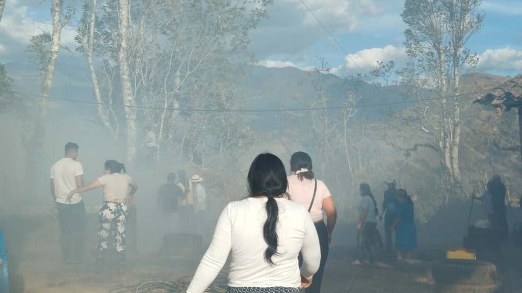 Incendio forestal en Ancuya, Nariño