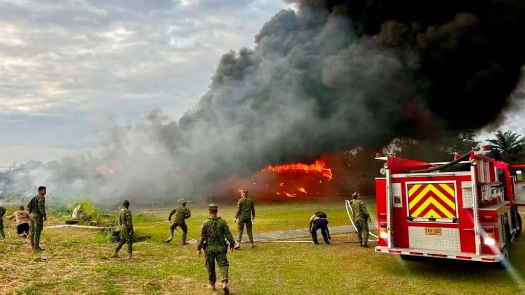 Incendio en el sector de El Morro, Tumaco