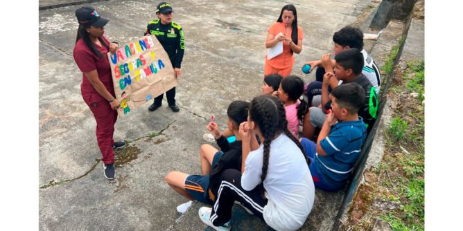 Actividad Policía en Sandoná