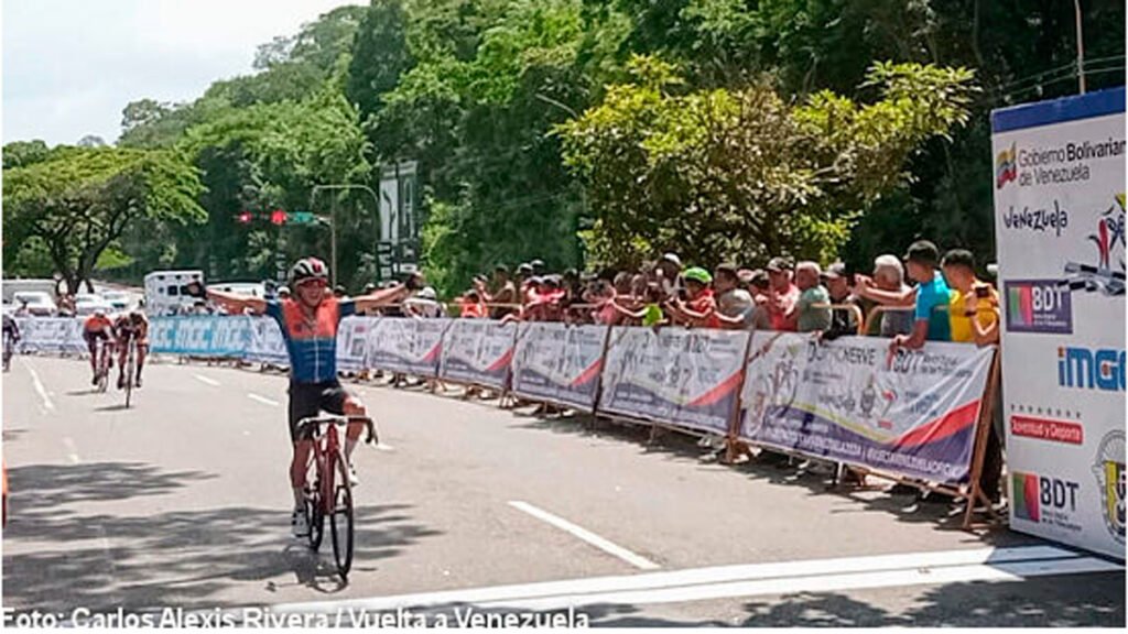 Cristian Camilo Tobar ganador de la séptima etapa de la Vuelta a Venezuela