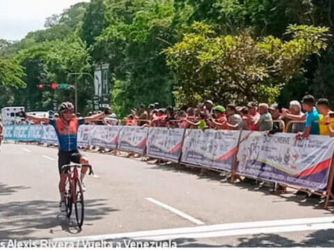 Cristian Camilo Tobar ganador de la séptima etapa de la Vuelta a Venezuela