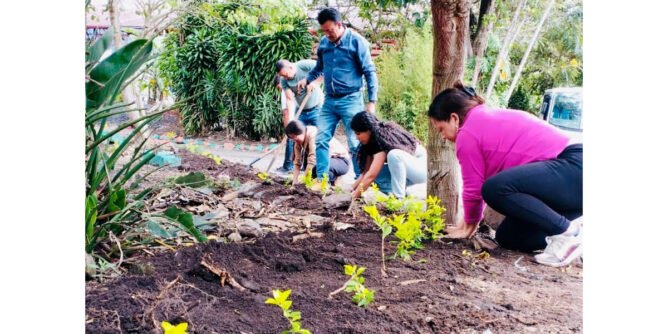 Siembra de árboles en la celebración del Día del río Guáitara en Consacá