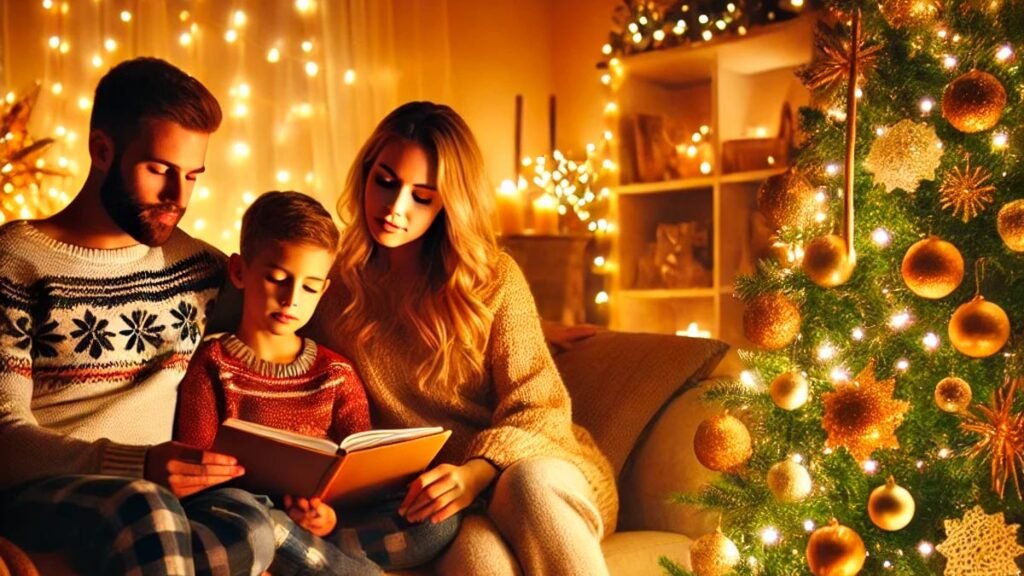Familia en Navidad, con inteligencia artificial