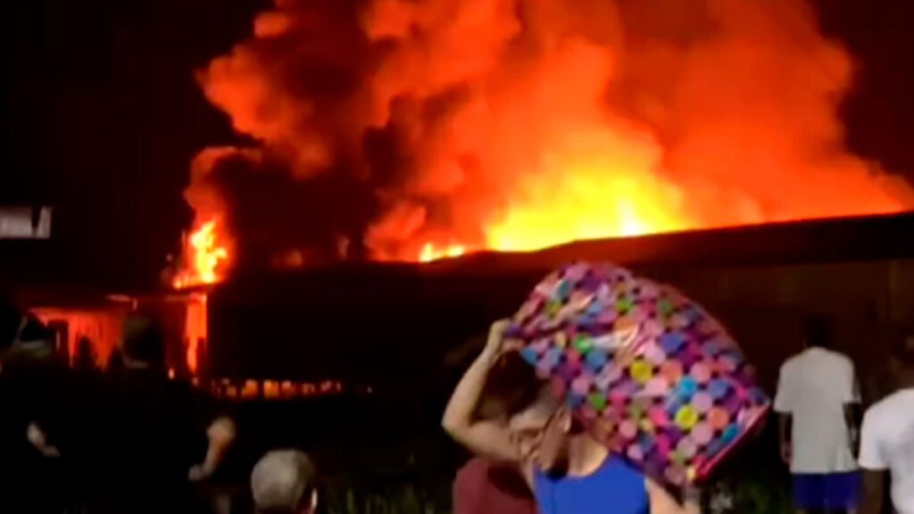 Incendio en Santa Bárbara de Iscuandé, Nariño