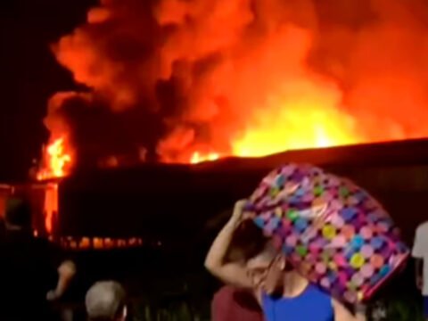 Incendio en Santa Bárbara de Iscuandé, Nariño