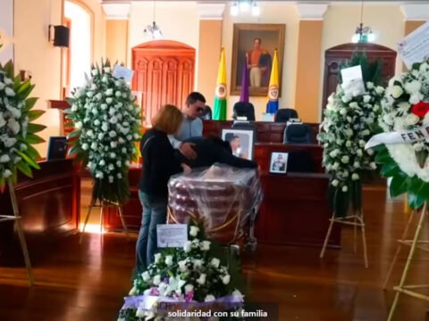 Velación de Jimmy Rosero en la Asamblea Departamental