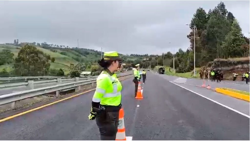 Controles de la Policía en las vías de Nariño