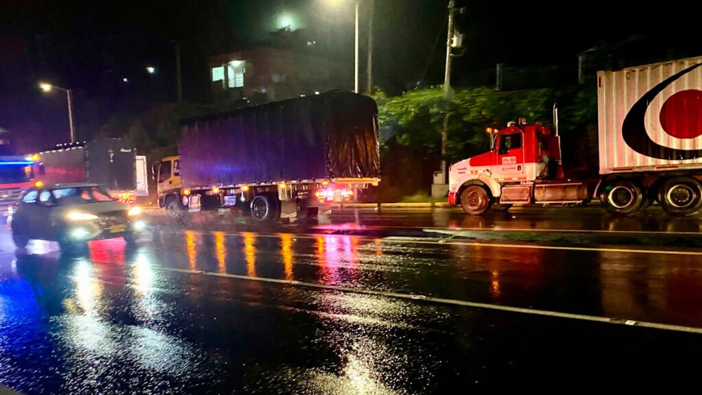 Abrieron la vía Panamericana entre Pasto e Ipiales, a la altura del municipio de Tangua
