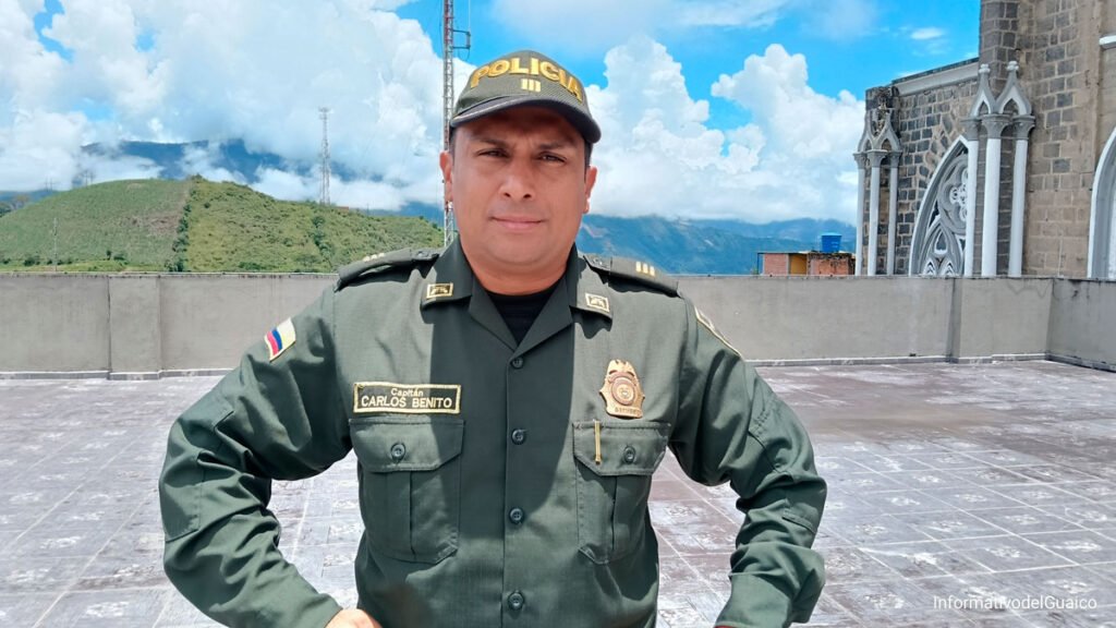Capitán Carlos Andrés Benito nuevo comandante Distrito de Policía