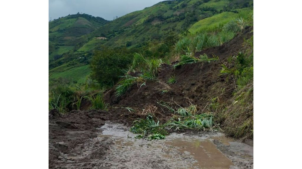 Deslizamiento en El Pantano, Ancuya