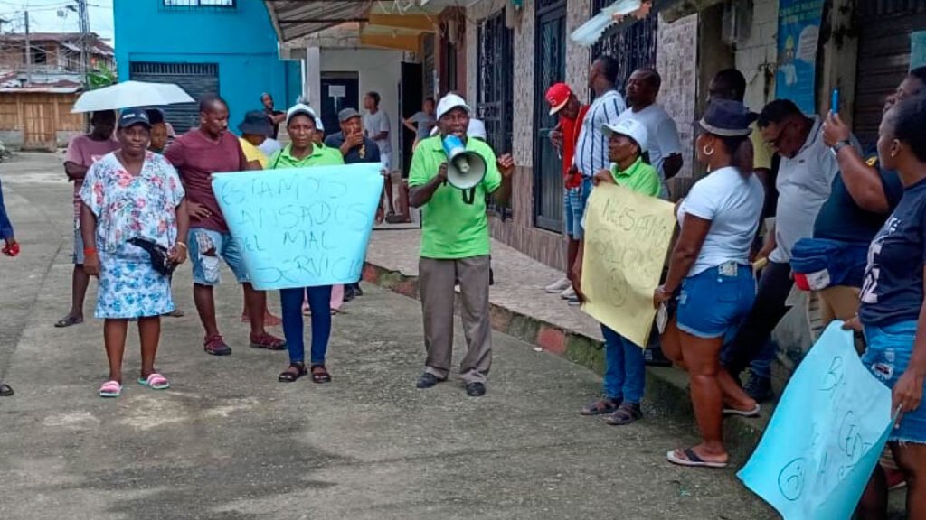 Protestas en Roberto Payán por el servicio de energía eléctrica