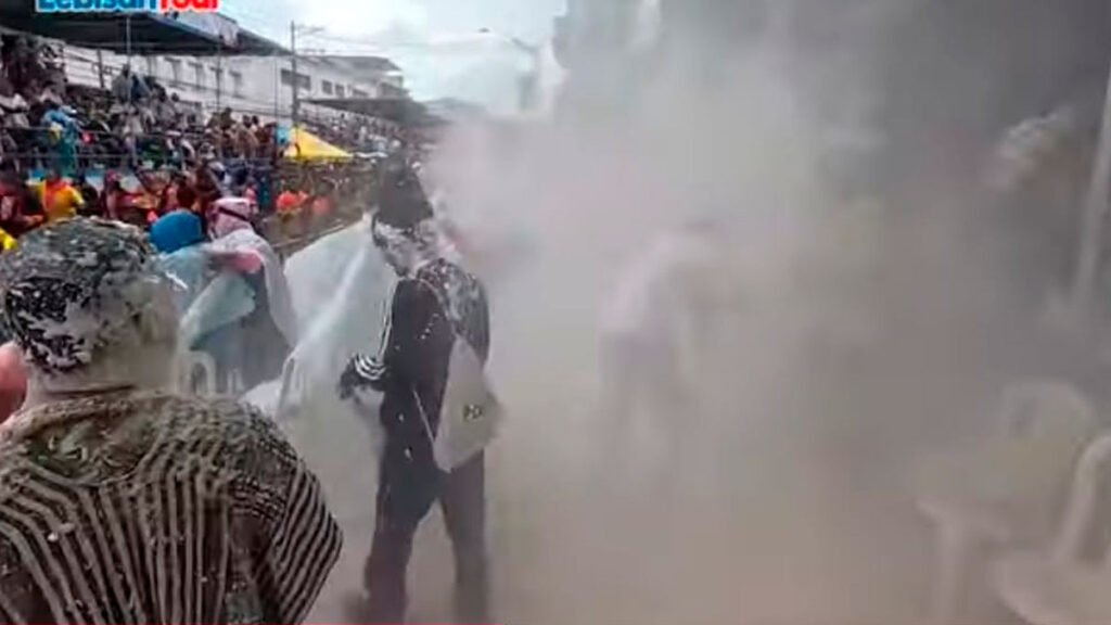 Talco en el Carnaval de Pasto