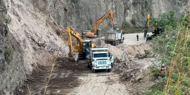 Trabajos en Cano Bajo, Chachagüí