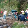 Accidente de volqueta en la vía Ancuya - Guaitarilla