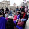 Comunidades indígenas de Nariño, Cauca y Putumayo en la Plaza de Bolívar de Bogotá