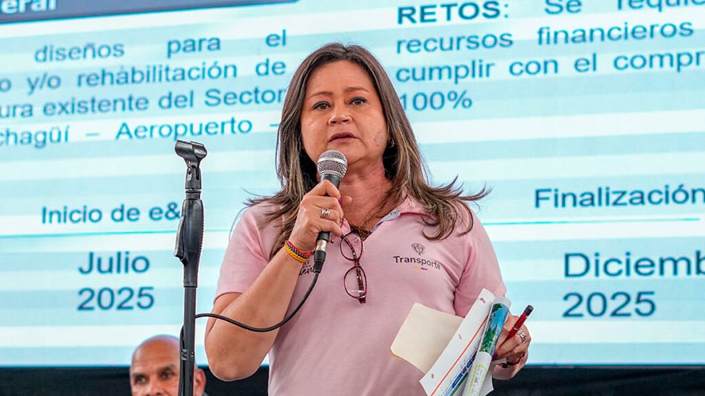Ministra de Transporte, María Fernanda Rojas