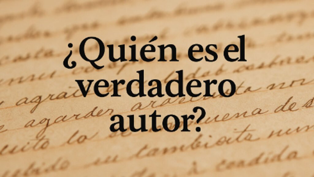 Quién es el verdadero autor