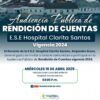 Acto de rendición de cuentas del Hospital Clarita Santos de Sandoná