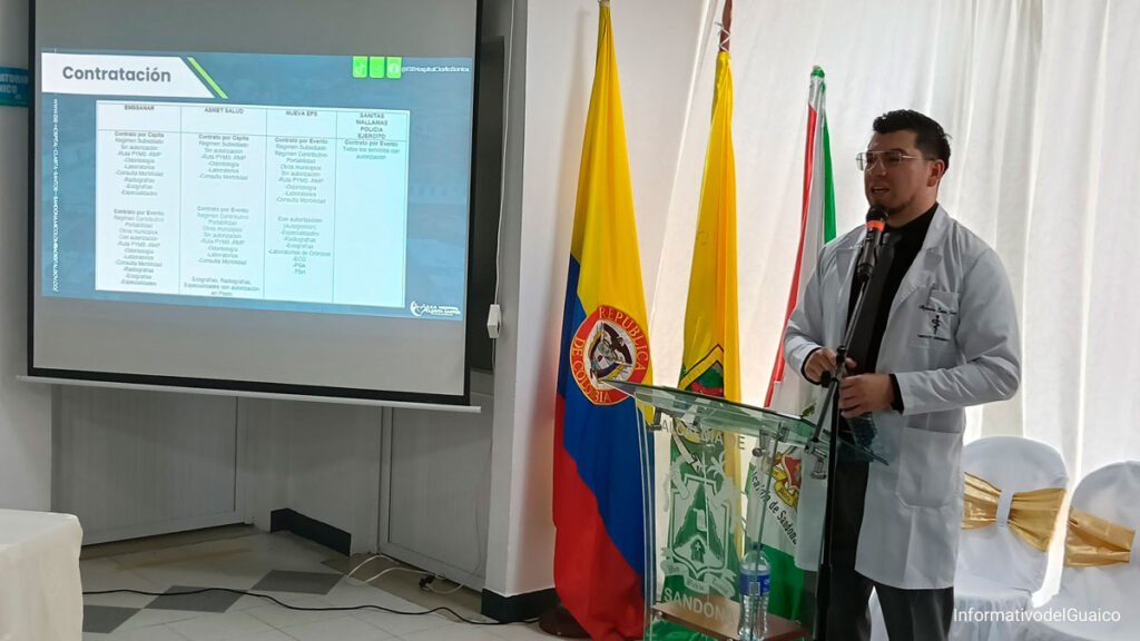 Rendición de cuentas públicas a cargo del gerente del Hospital Clarita Santos, Alejandro Erazo Játiva