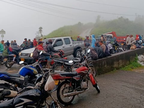 Sector de Altamira, Sandoná por el cierre de la vía Circunvalar Galeras