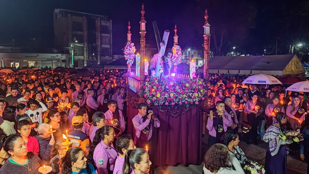 Semana Santa en Sandoná. Procesión de las Siete Caídas