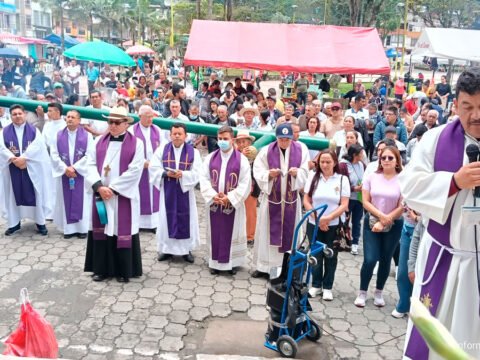 Cuarto Viacrucis de la Diócesis de Pasto en Sandoná