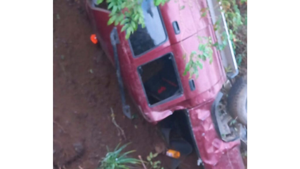Volcamiento de una camioneta en Chapungo, Taminango