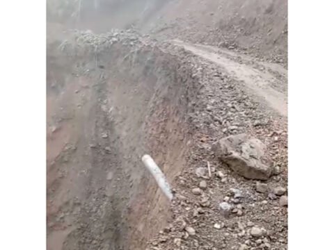 Deslizamiento afectó tubería del acueducto de Ancuya