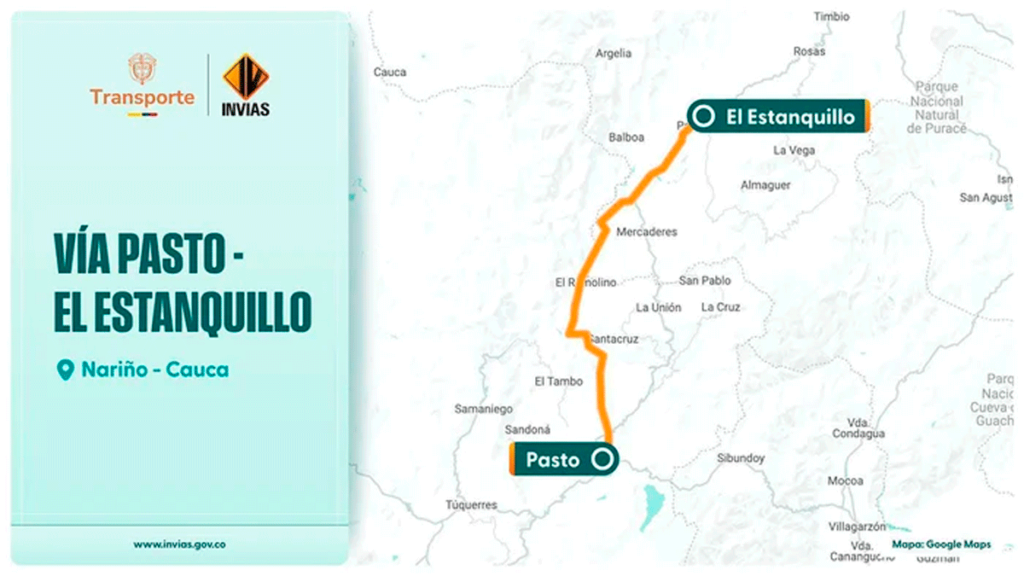 Invías cierra proceso de selección para estudios y diseños de la vía Pasto – El Estanquillo