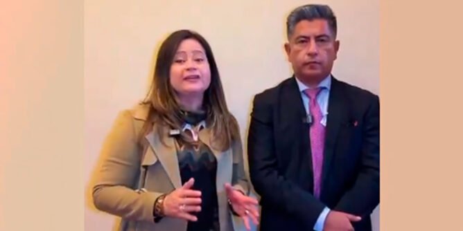 Ministra de transporte y director de Invías