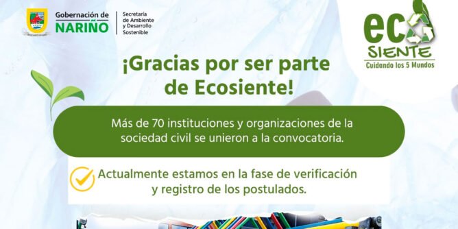 Participantes en la convocatoria Ecosiente en Nariño