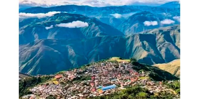 Panorámica de Sotomayor, la capital de Los Andes