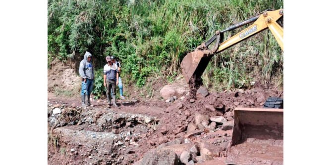 Trabajos en la Vía Larga Ancuya Sandoná