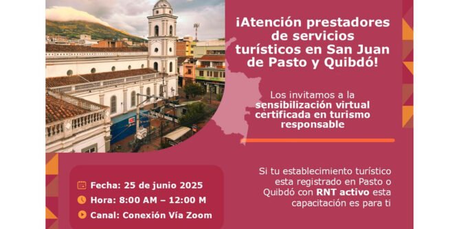Convocatoria del Ministerio de Comercio para fortalecer el turismo en Pasto