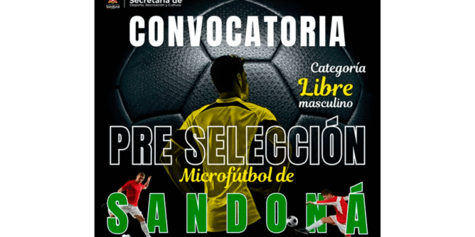 Convocatoria selección Sandoná de microfútbol