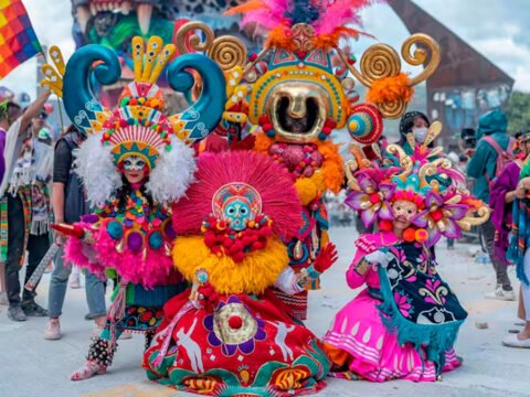 Disfraz de la maestro Dayra Benavides