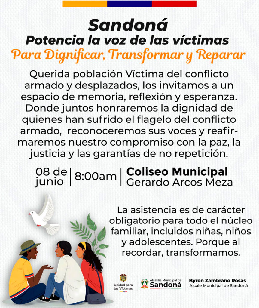 Invitación al día de las víctimas