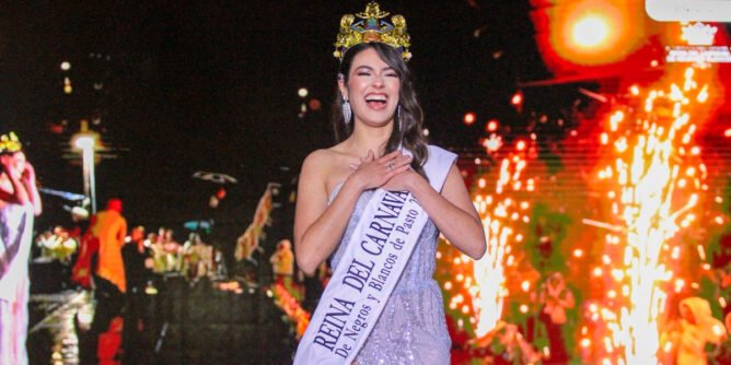 Laura Sofía Apráez, reina del carnaval de Pasto 2026
