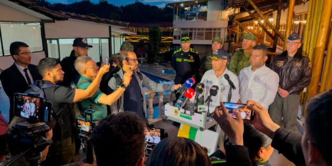 Ministro de defensa Pedro Sánchez anuncia seguridad en Nariño