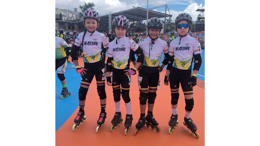 Patinadoras de Sandoná en el panamericano de Envigado