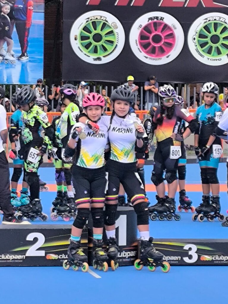 Patinadoras de Sandoná en el panamericano de Envigado