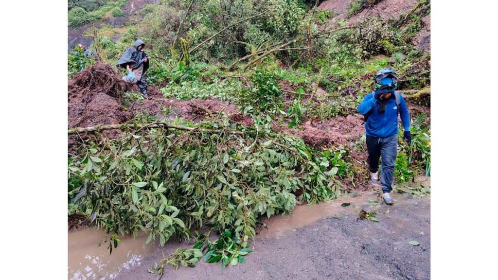 Deslizamiento en la vereda Chorlaví, San Francisco, Putumayo