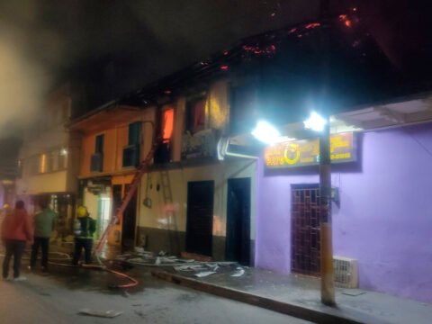 Incendio estructural en Túquerres
