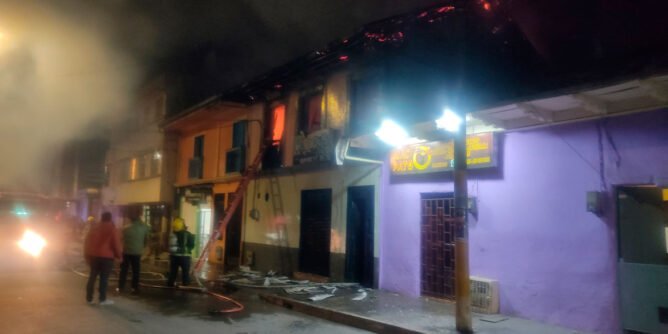 Incendio estructural en Túquerres