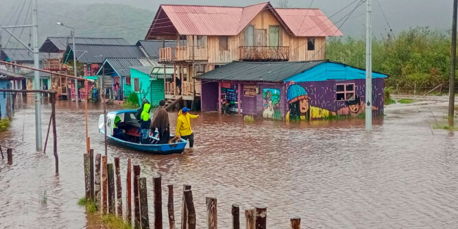 Afectaciones en Santa Lucía, El Encano. Pasto