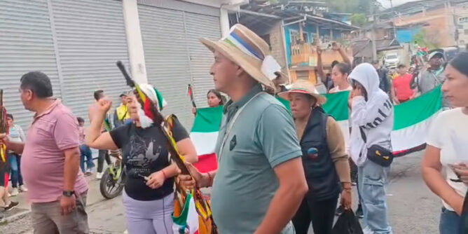 Protesta en Ricaurte, Nariño por ola de violencia