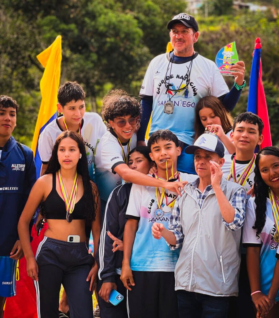 Nadadores en Samaniego